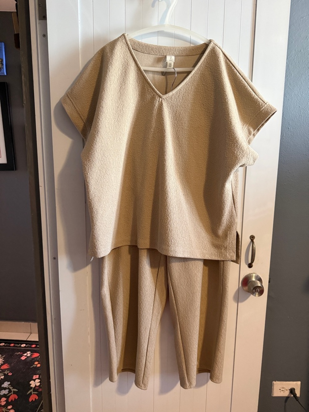 Joie Neutral Beige Two-Piece Set